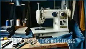 thick fabrics tension settings