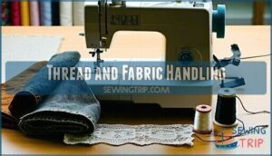 thread and fabric handling
