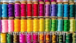 thread color conversion charts