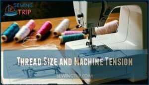 thread size and machine tension