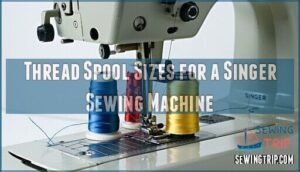 thread spool sizes for a singer sewing machine