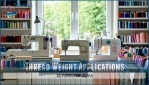 thread weight applications
