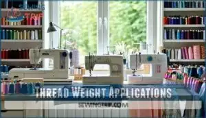 thread weight applications