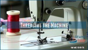 threading the machine