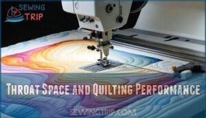 throat space and quilting performance