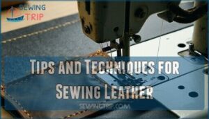 tips and techniques for sewing leather