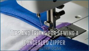 tips and tricks for sewing a concealed zipper