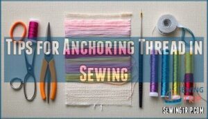 tips for anchoring thread in sewing