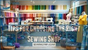 tips for choosing the right sewing shop