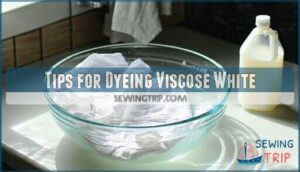 tips for dyeing viscose white