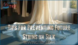 tips for preventing future stains on silk