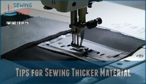 tips for sewing thicker material