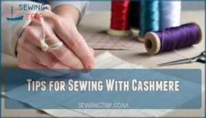 tips for sewing with cashmere