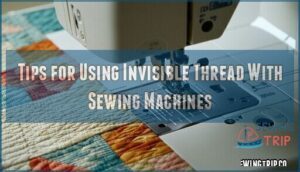 tips for using invisible thread with sewing machines