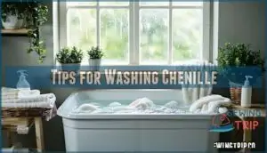 tips for washing chenille