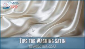 tips for washing satin