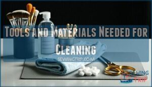 tools and materials needed for cleaning