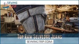 top raw selvedge jeans