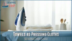towels as pressing cloths