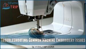 troubleshooting common machine embroidery issues