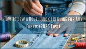 tutorialshow to sew a hole