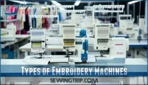 types of embroidery machines
