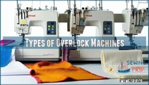 types of overlock machines