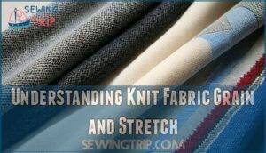 understanding knit fabric grain and stretch