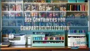 use containers for compartmentalization use containers for compartmentalization