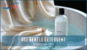 use gentle detergent