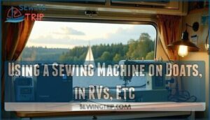 using a sewing machine on boats, in rvs, etc