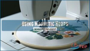 using magnetic hoops