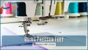 using presser feet