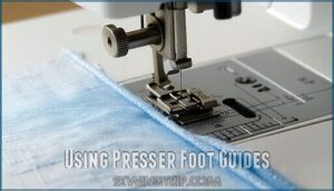 using presser foot guides