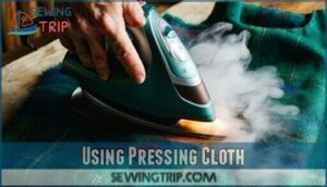 using pressing cloth using pressing cloth