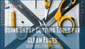 using sharp cutting tools for clean edges