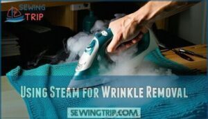 using steam for wrinkle removal
