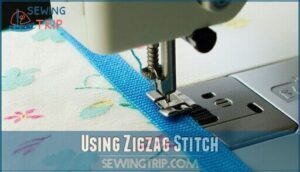 using zigzag stitch