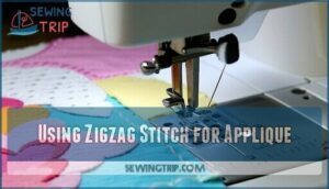 using zigzag stitch for applique