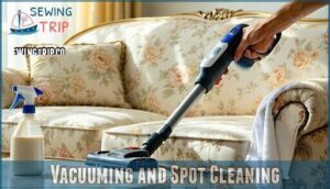 vacuuming and spot cleaning