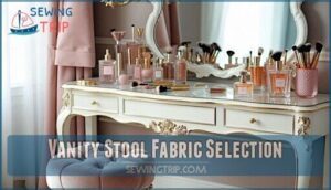 vanity stool fabric selection