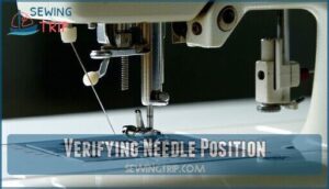 verifying needle position