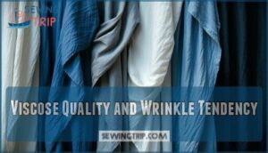 viscose quality and wrinkle tendency