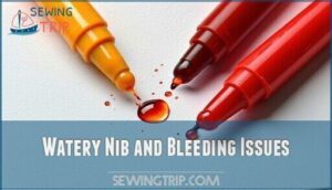 watery nib and bleeding issues