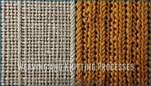 weaving and knitting processes