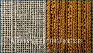 weaving and knitting processes
