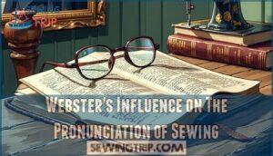 webster's influence on the pronunciation of sewing