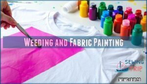 weeding and fabric painting
