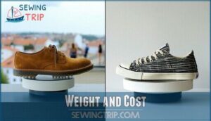 weight and cost