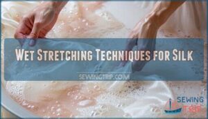 wet stretching techniques for silk